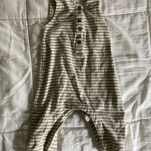 Quincy Mae 0-3 month button overalls
